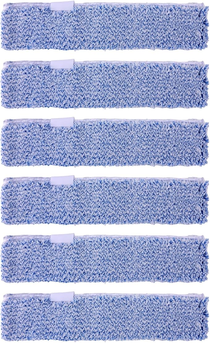 6pcs Microfiber Window Cleaning Refill, 35cm/14in Reusable & Washable Squeegee Cloth Sleeve Compatible with MR.SIGA Window Glass Cleaning Tools Home and Office