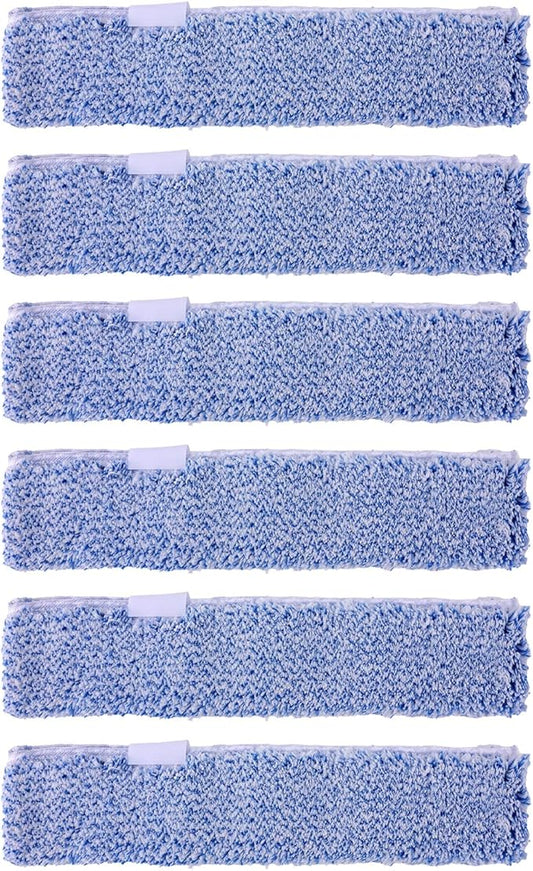 6pcs Microfiber Window Cleaning Refill, 35cm/14in Reusable & Washable Squeegee Cloth Sleeve Compatible with MR.SIGA Window Glass Cleaning Tools Home and Office