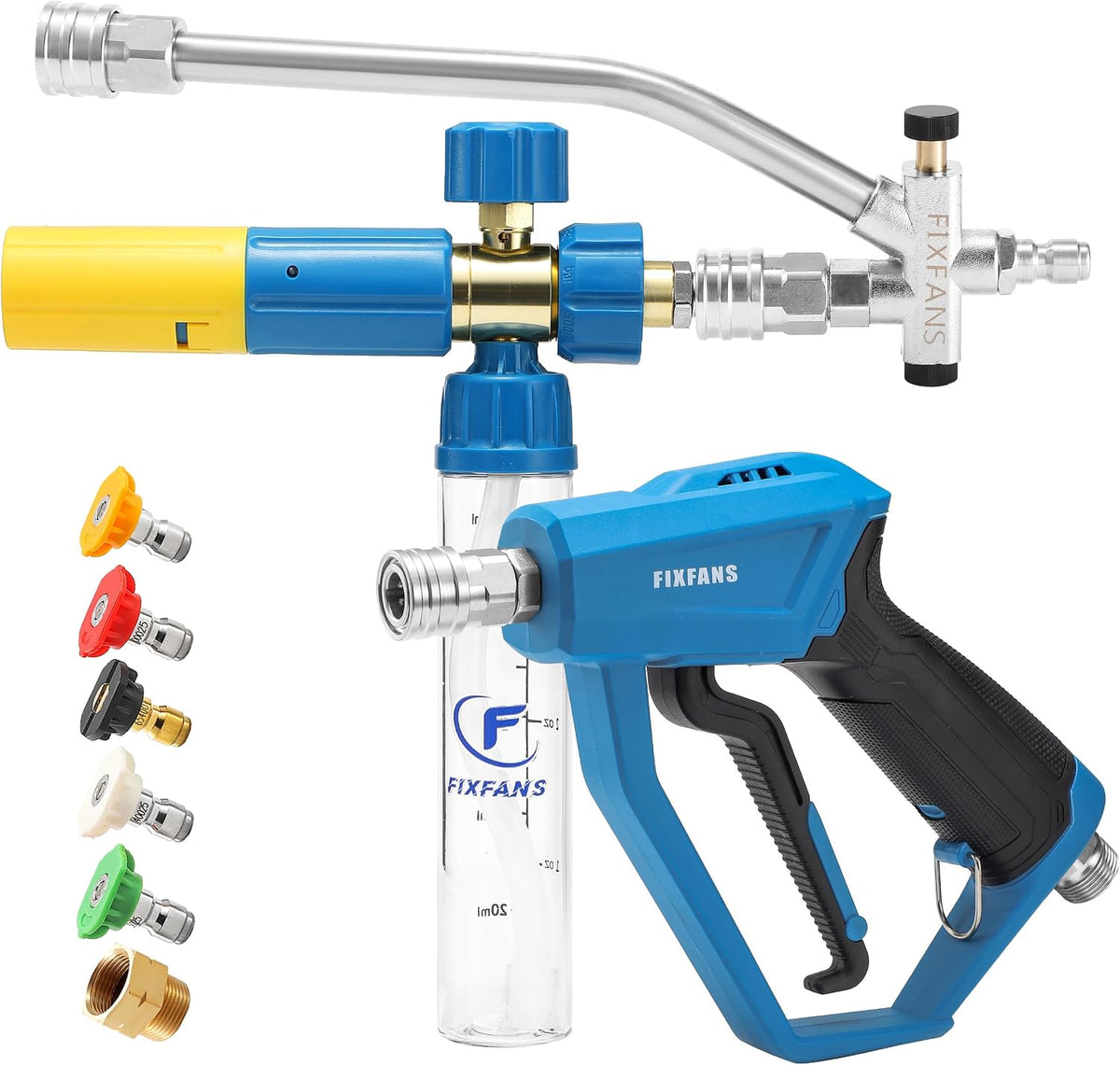 Pressure Washer Gun with Mini Foam Cannon, Dual Connector Accessory