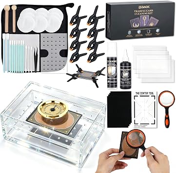 DACK 21-in-1 Card Cleaning Kit & Card Repair Kit with Humidor Box，Trading Card Care Clean Kit for Card Cleaning, Restora