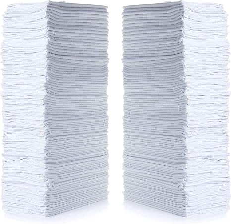 Simpli-Magic Cotton Shop Towels 14"x12" (145 Pack) – Reusable Cleaning Shop Rags for Automobiles, Industries, Garage and