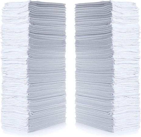 Simpli-Magic Cotton Shop Towels 14"x12" (145 Pack) – Reusable Cleaning Shop Rags for Automobiles, Industries, Garage and