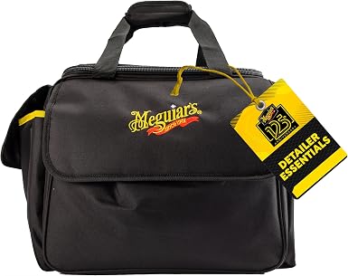 Meguiar's Detailing Bag - Premium Car Bag and Detailing Supply Organizer - Portable for All Your Favorite Supplies, Blac