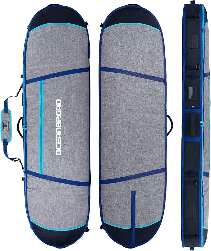 OCEANBROAD Surfboard Longboard Travel Bag Double for 2 Boards