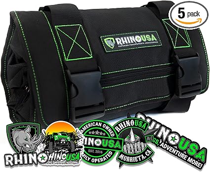 Rhino USA Tool Bag Roll - Heavy Duty Canvas Organizer for Tools