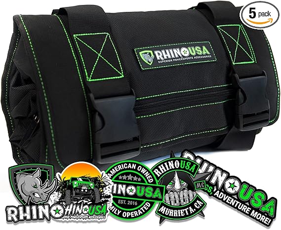 Rhino USA Tool Bag Roll - Heavy Duty Canvas Organizer for Tools