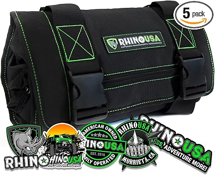 Rhino USA Tool Bag Roll - Heavy Duty Canvas Organizer for Tools