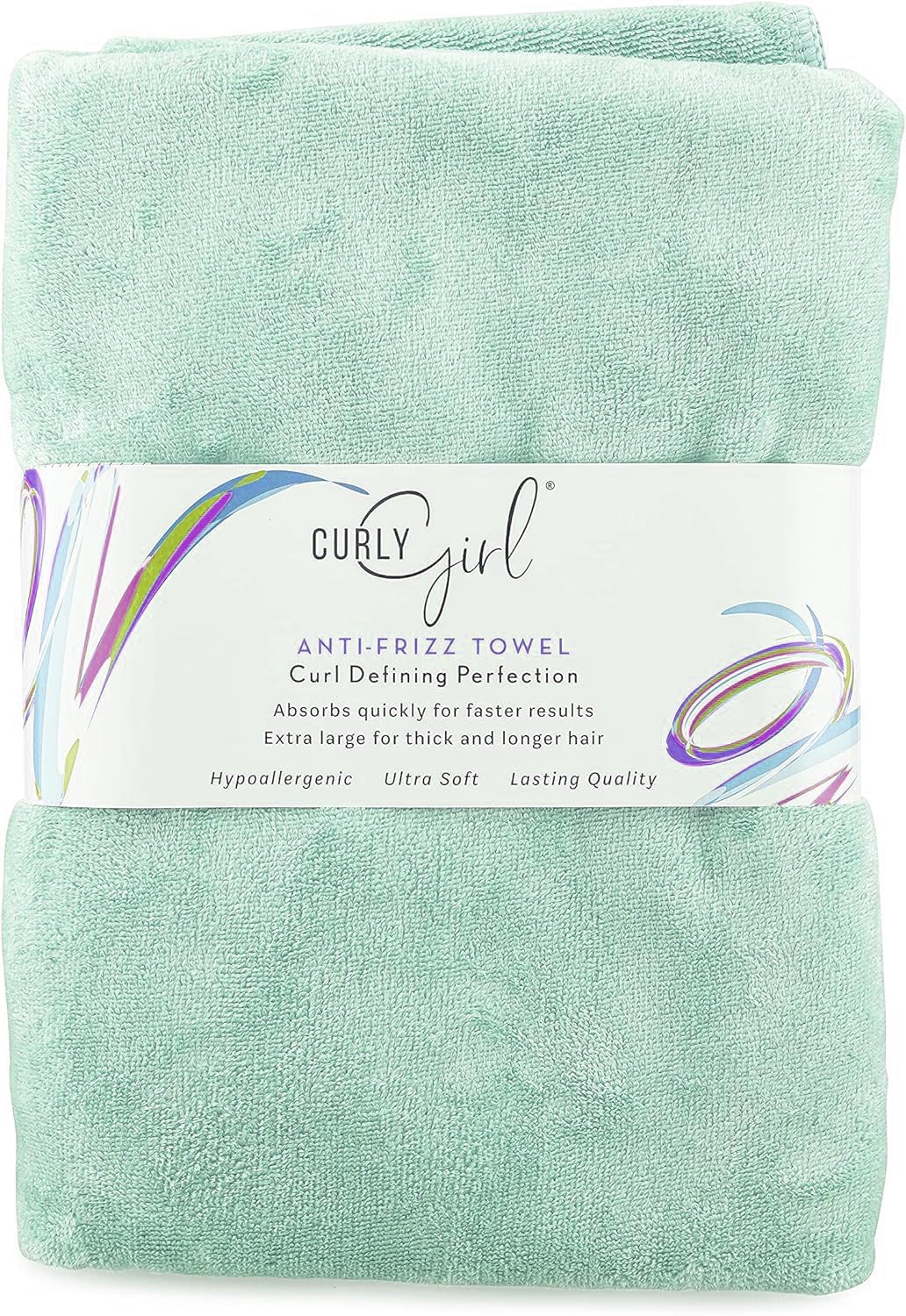 Towel for Women with Curls, Anti-Frizz, Absorbent, Fast Drying, Curly Hair, Microfiber Hair Drying Towel for Curls
