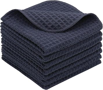 Microfiber Kitchen Dish Cloths Thick Dish Rags Cleaning Cloth Waffle Weave Washcloths Odor Free Ultra Absorbent 12Inch X