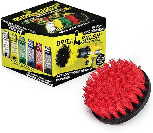 Outdoor Cleaning Tools - Patio Scrub Brush - Outdoor Deck Scrubber Brush - Bird Bath Cleaning Tool - Fountain Cleaning Brush - Garden Statues Cleaning Tools - Concrete Stain Cleaner - House Siding