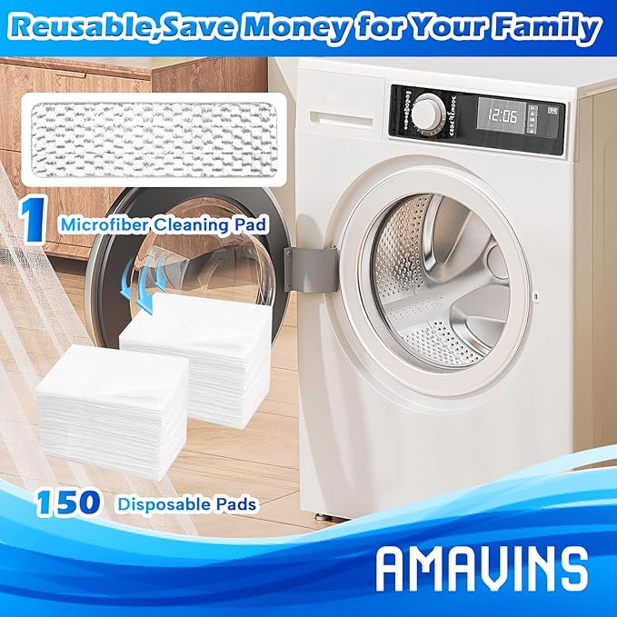 3 Pack Microfiber Cleaning Pads for White Gray 18 inches, Reusable Microfiber Mop Pads for 18 Inch Mop, Hardwood Floor Replacement Cleaning Mop Pads, Machine Washes