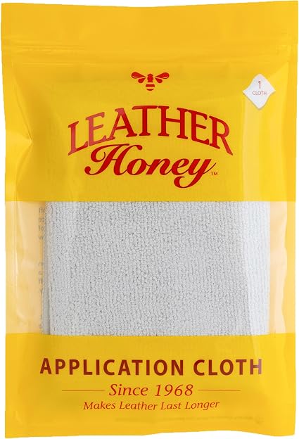 Leather Honey Lint-Free Microfiber Application Cloth – Made in USA