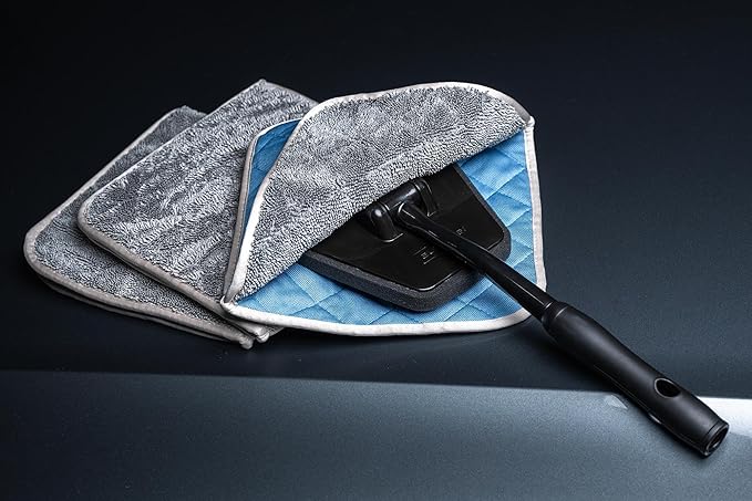 Autofiber The Reacher Glass Cleaning Kit w/Glass Flip Towels (Waffle/Twist)