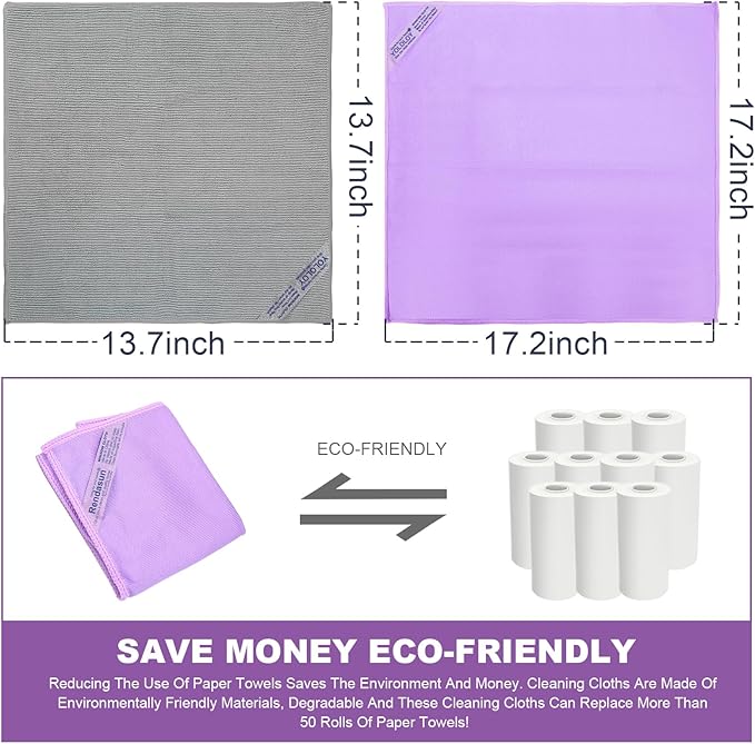Norwεx - Basic Package - Microfiber 2-Pack Window Cloth. Just water - without leaving streaks. For Household Enviro Dusting Cleaning Homes, Cars, Bars, Offices. Window Cloth makes cleaning a breeze.