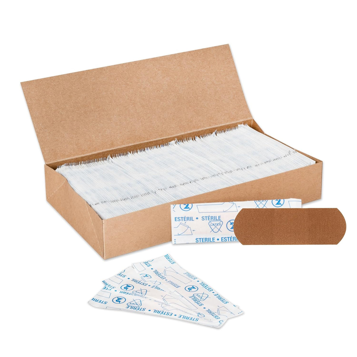 Flexible Fabric Bandages, 1" x 3", Box of 1300