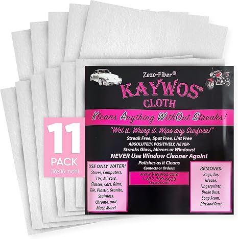 Zezo-Fiber Microfiber Cleaning Cloth - Highly Absorbent Premium Towels for Cars, Kitchen, Glass, and Automotive Surfaces