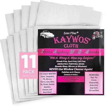 Zezo-Fiber Microfiber Cleaning Cloth - Highly Absorbent Premium Towels for Cars, Kitchen, Glass, and Automotive Surfaces