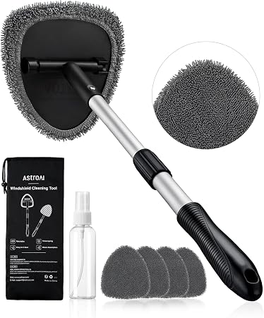 AstroAI 21" Extra-Long Windshield Cleaner Tool & Car Interior Detailing Kit