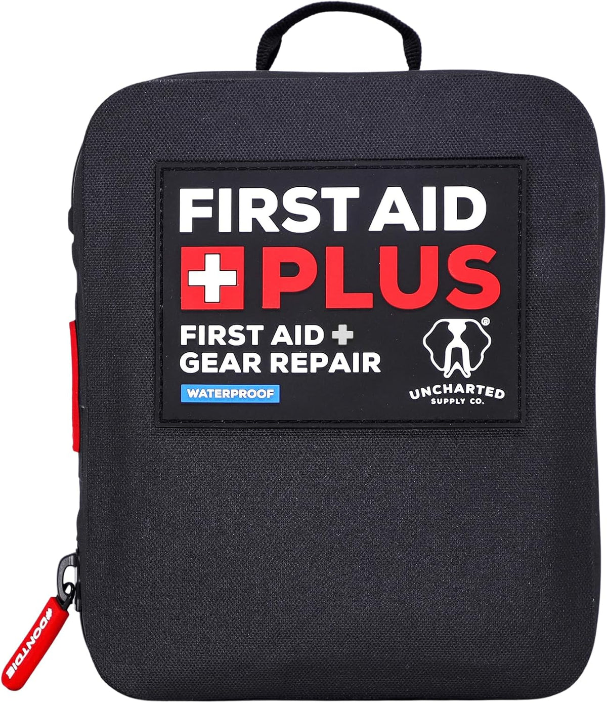 First Aid Plus Waterproof Emergency Kit with MOLLE Tear-Away Backer, Outdoor Survival Gear & First Aid Essentials for Trucks, Boats, ATVs & Adventures