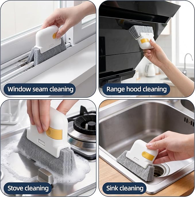 12-51’’ Telescopic Window Squeegee for High Windows, 2-in-1 Window Cleaning Kit with Extra Silicone Blade & Hook, Professional Squeegee for Shower Glass Doors (Window Squeegee Set)