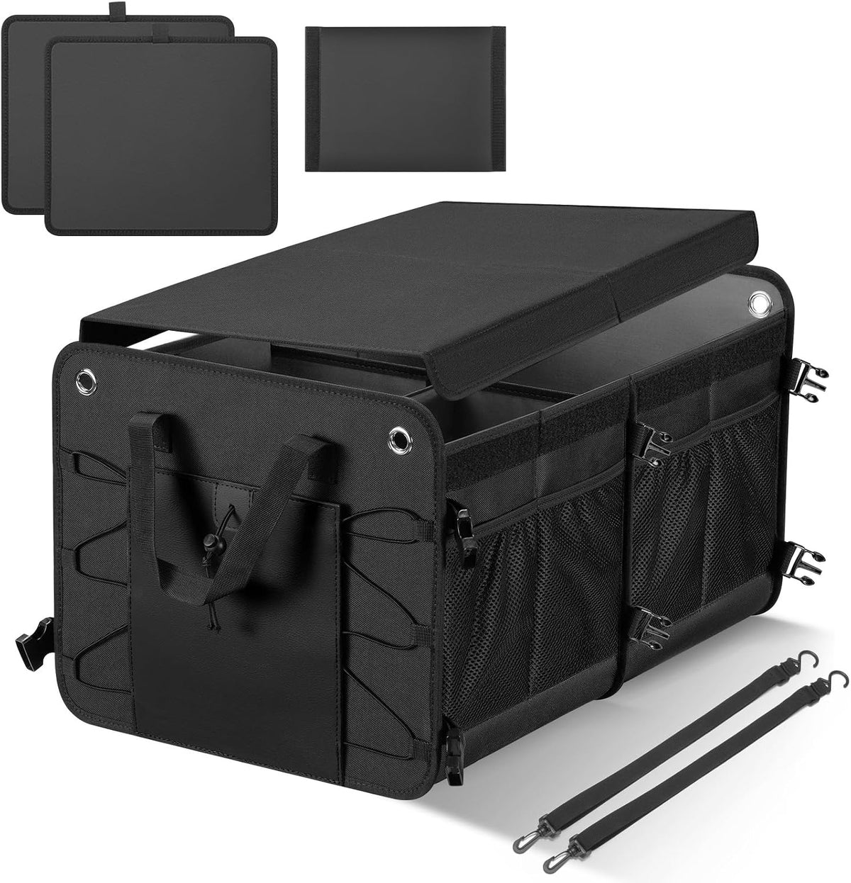 Sturdy heavy duty trunk organizer for suv and Cars Large Capacity Black
