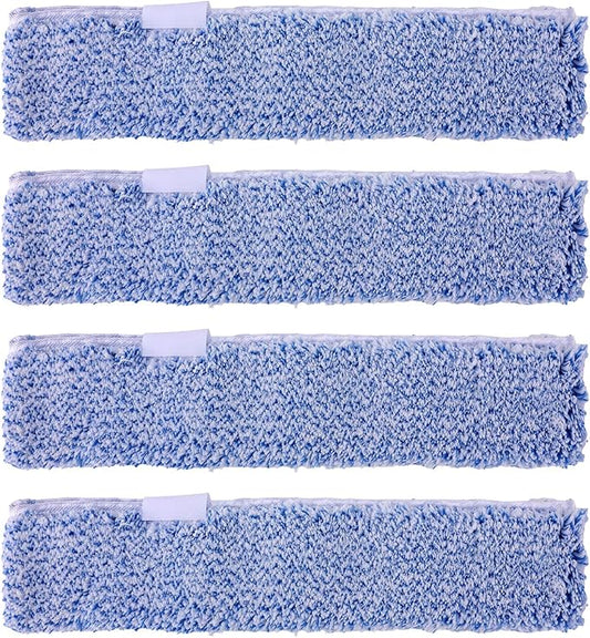 4 Pack Microfiber Window Cleaning Refill Replacement, 14" Reusable & Washable Squeegee Cloth Sleeve Compatible with MR.SIGA Window Glass Cleaning Tools Home and Office