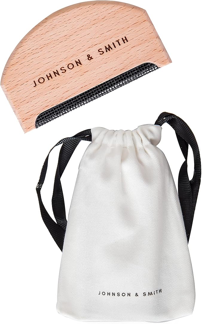 Sweater Comb - Cashmere Sweater Shaver Lint Scraper - Easy Grip Comb - Multifunction Fabric Clothes Shaver Pill Remover - Travel Pilling Remover Brush with Pouch