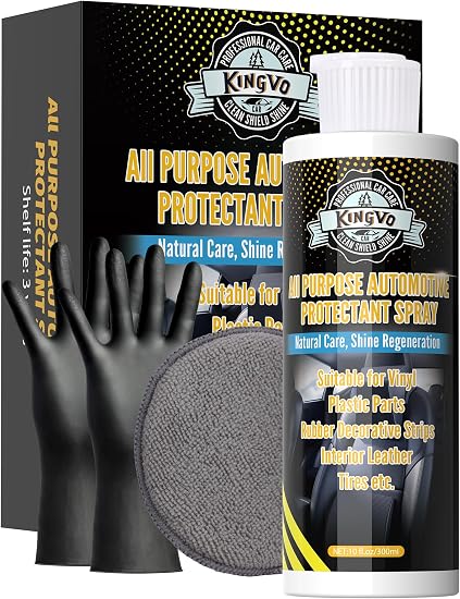 Kingvo Car Leather Conditioner, Leather Protector Repair Kit Car Interior Polish Care for Couch Vinyl Purses Boot Furnit