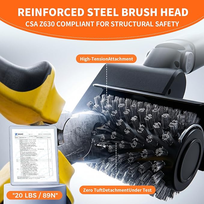 Electric Grill Cleaner 3-in-1 Kit, Cordless BBQ Grill Cleaner with Adjustable Angle, High Torque Motor, 3-Speed Rotating Grill Cleaning Brush for Burnt-On Grease & Grill Grates, Rechargeable