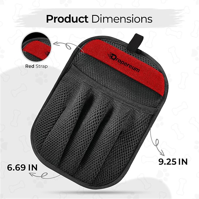 Pet Hair Remover Glove (2 Pack) – Reusable Electrostatic Pet Hair Removal Mitt for Couch, Carpet, Car Seat & Laundry – Cat & Dog Fur Cleaning Tool for Furniture