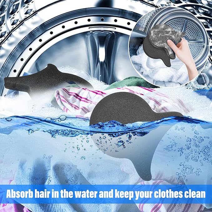 Pet Hair Remover for Laundry, Reusable Dog & Cat Hair Remover Tool, Effectively Removes Pet Hair, Lint and Dander from Bedding and Clothing, Suitable for Washing Machines, Dryers 4PCS