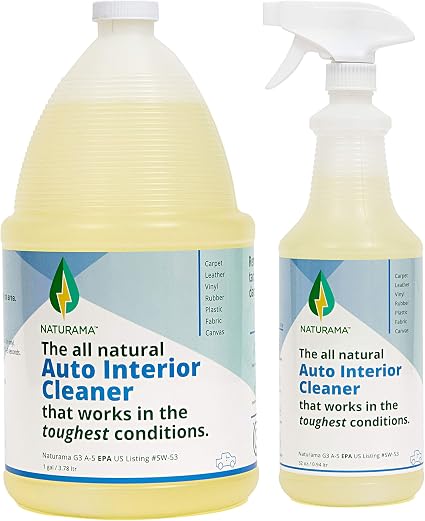 Naturama, All Natural Auto Interior Cleaner, Car Interior Detailer, Car Trim Cleaner, Eco-Friendly EPA Registered. Made 