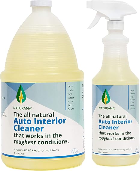 Naturama, All Natural Auto Interior Cleaner, Car Interior Detailer, Car Trim Cleaner, Eco-Friendly EPA Registered. Made 