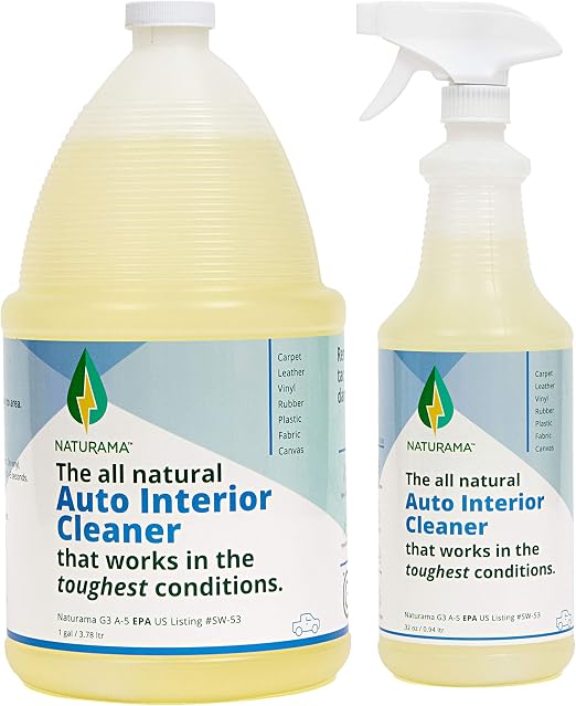 Naturama, All Natural Auto Interior Cleaner, Car Interior Detailer, Car Trim Cleaner, Eco-Friendly EPA Registered. Made 