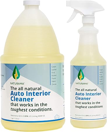 Naturama, All Natural Auto Interior Cleaner, Car Interior Detailer, Car Trim Cleaner, Eco-Friendly EPA Registered. Made 