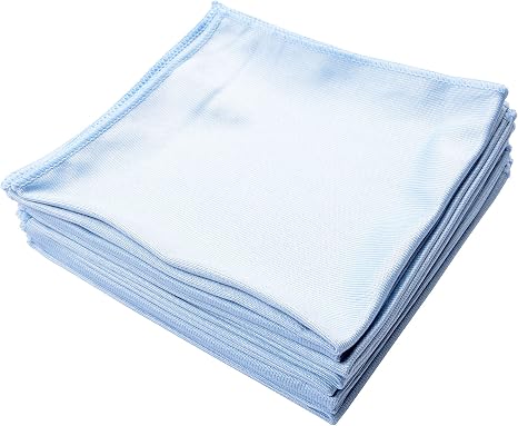 8Pcs Microfiber Towel Cleaning Cloth Mop for Glass Windows Mirrors Home Kitchen Car (16“”x16“)