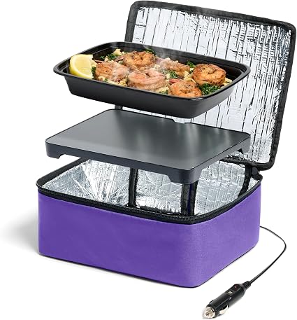 HOTLOGIC Mini Heated Lunch Box - Portable Electric Food Warmer for Men and Women - Great for Work, Office, and Construct