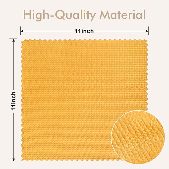 AIDEA Microfiber Glass Cleaning Cloth 12PK, Lint Free Cloth Polishing Cleaning Rags, Stainless Steel Wipes, Kitchen Dishcloths, Magic Cleaning Cloth for Glass, Windows, Mirrors, Stainless Steel 11×11"