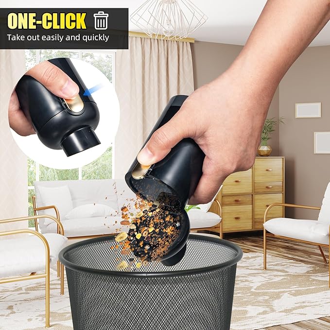 Bug Vacuum Catcher,12000Pa Handheld Car Vacuum Cleaner,4-In-1 Portable Cordless Vacuum Cleaner,Bug Vacuum for Adults Cleaner for Car&Bug Catcher Indoor with USB Rechargeable for Cockroach Spider
