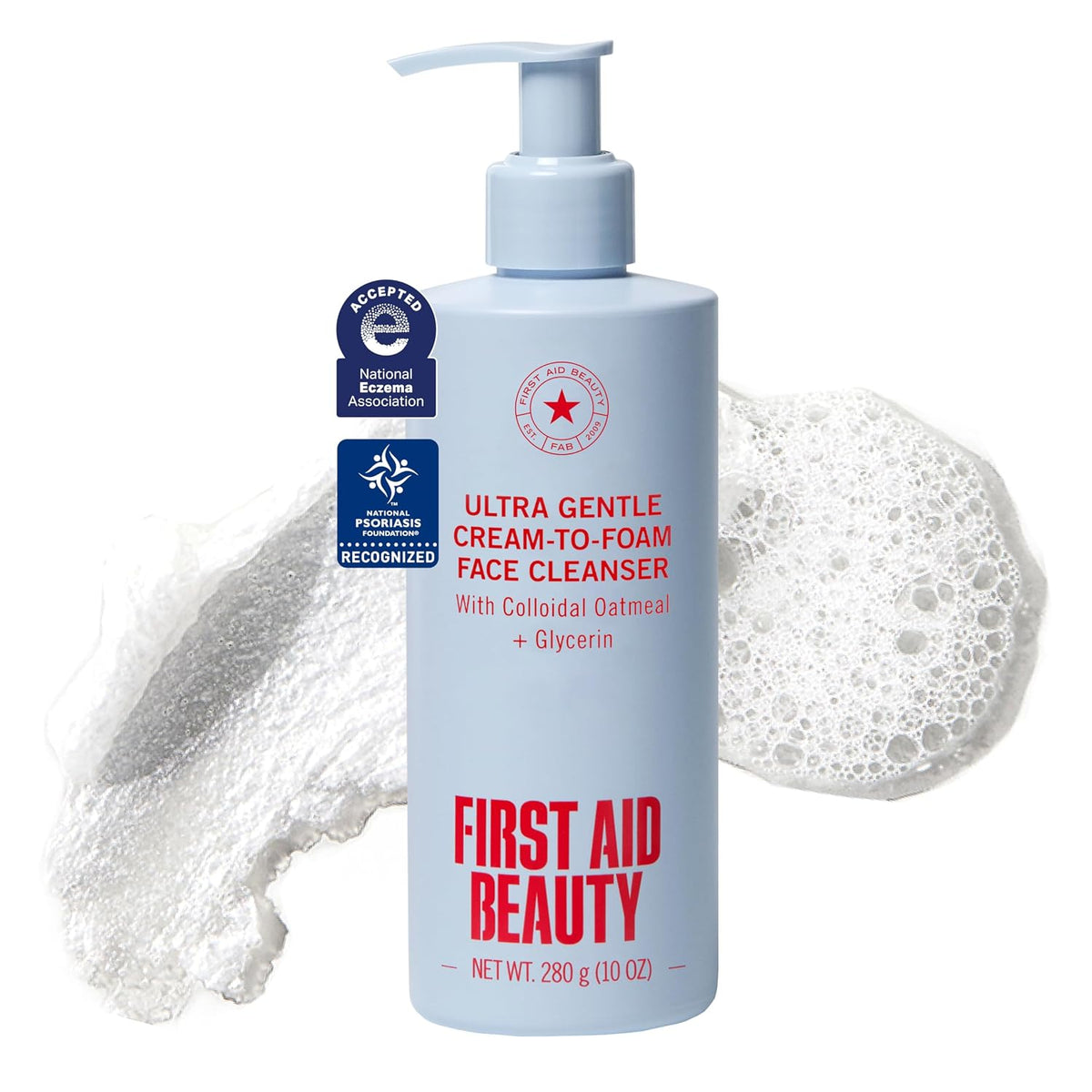 First Aid Beauty Ultra Gentle Cream-to-Foam Cleanser