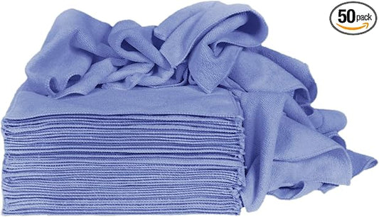 Eurow Ultra Absorbent Microfiber Cleaning Towels, 350 GSM, Lint-Free, Reusable, Streak-Free Cloths for Home, Auto, Glass