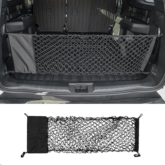 Cargo Net Compatible with 2021-2025 2026 Toyota 4Runner Envelope Style Trunk Storage and Organizer Dense Mesh with Stora