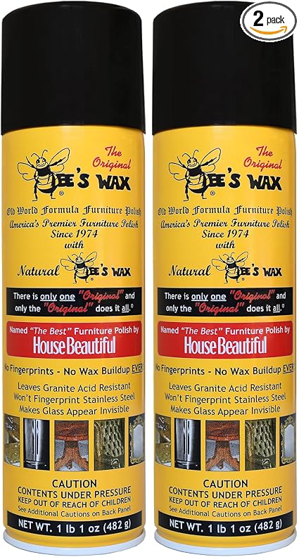 The Original Bee's Wax Old World Formula Furniture Polish - 2 Pack