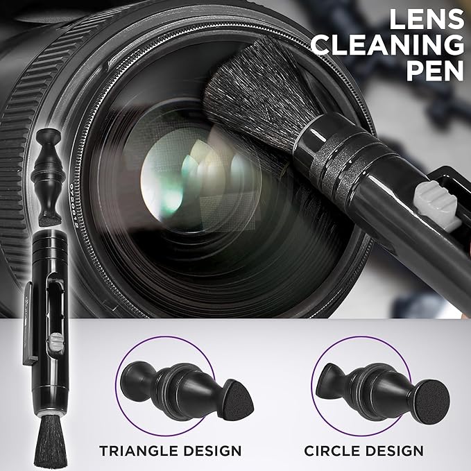 Altura Photo Camera Cleaning Kit - Lens Cleaner Spray, Brush, Pen, Blower, Microfiber Cleaning Cloths, Tissue Wipes for Canon Nikon Sony Fuji Olympus Pentax Sigma Tamron DSLR & Mirrorless Cameras