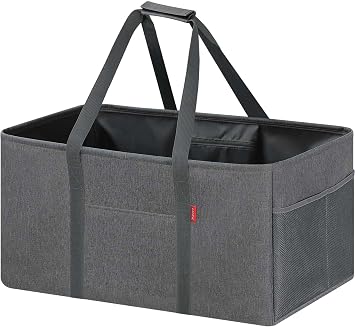 LHZK Standing Extra Large Utility Tote Bag with Metal Wire Frame and the Sides Rinforced, Extra Large Tote Bag with Hand