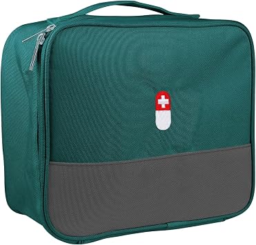 First Aid Bag, Empty Medical Supplies Organizer Bag Portable Trauma Kit for Home Office Kitchen Traveling Hiking Camping