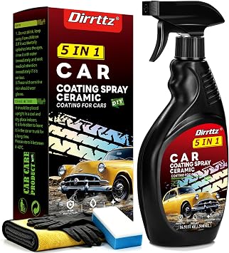 Ceramic Coating for Cars Polish (16 Fl Oz)Hydrophobic Car Wax Spray