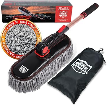 Extendable Exterior Car Duster - Washable Microfiber