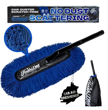 Flash Dog Wax-Treated Cotton Car Duster - Classic with Gift Box
