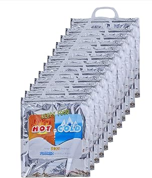 Superio Hot and Cold Insulated Bags for Food Delivery, Grocery Shopping Bags, Food Storage for Hot and Frozen Food for T